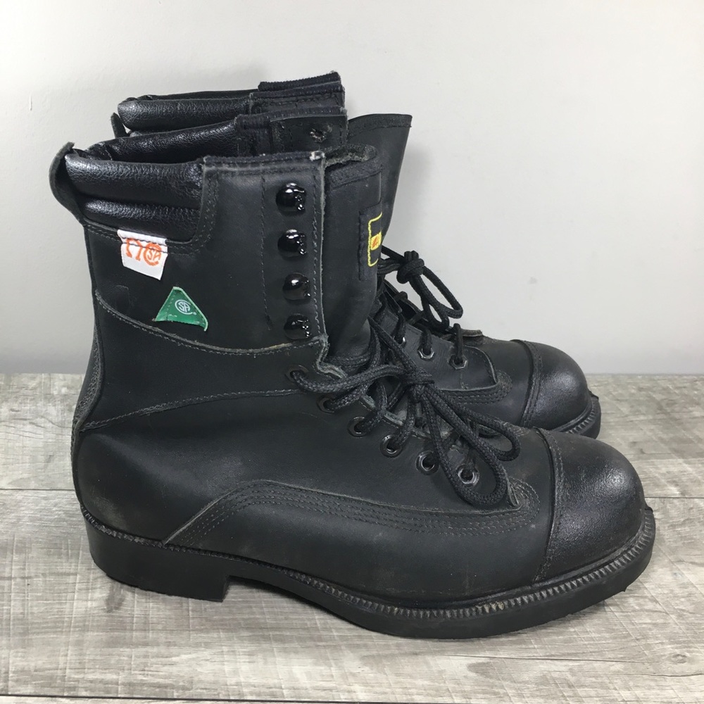 Lacrosse Insulated Men's Work Hunting Lace Up Black Leather Steel Toe Boots 8